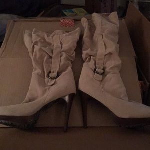 High heeled boots